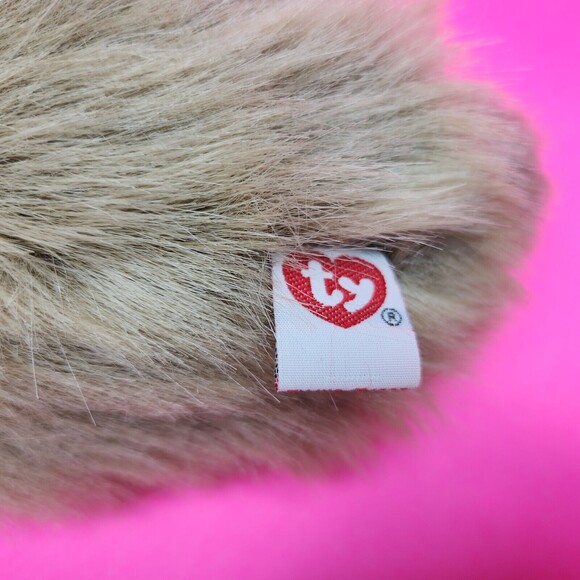 Vintage TY Easter Bunny Rabbit Plush Toy Classic Nibbles Brown - Picture 4 of 9